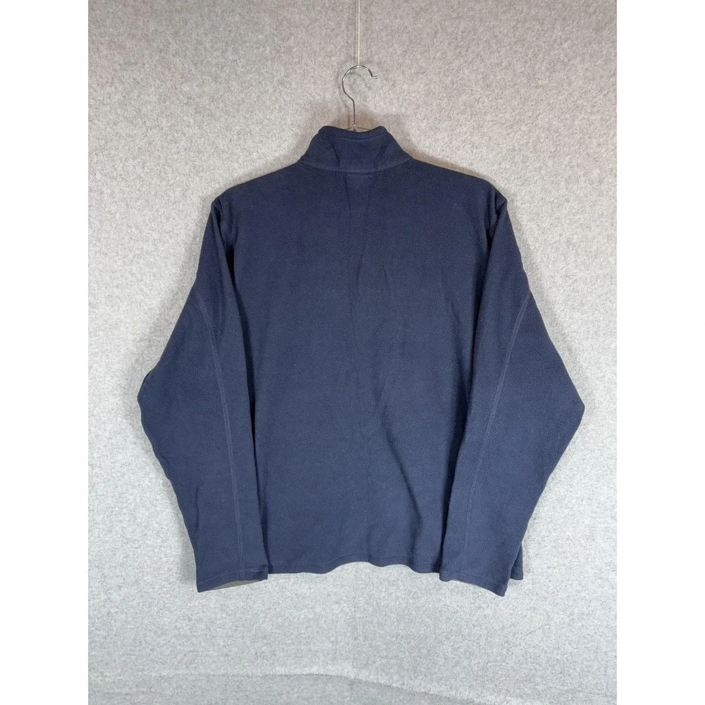 North Face Pullover Mens Medium Blue Gray Fleece Outdoor‎ Half Zip Jacket Hiking